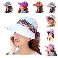 Cap Visor UV Sun Protection With Neck Cover Stylish Packable Wide Brim For Mujer  eb-55580257